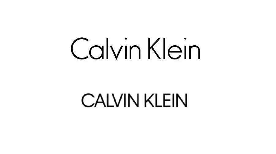 图为Calvin Klein变更前后的Logo